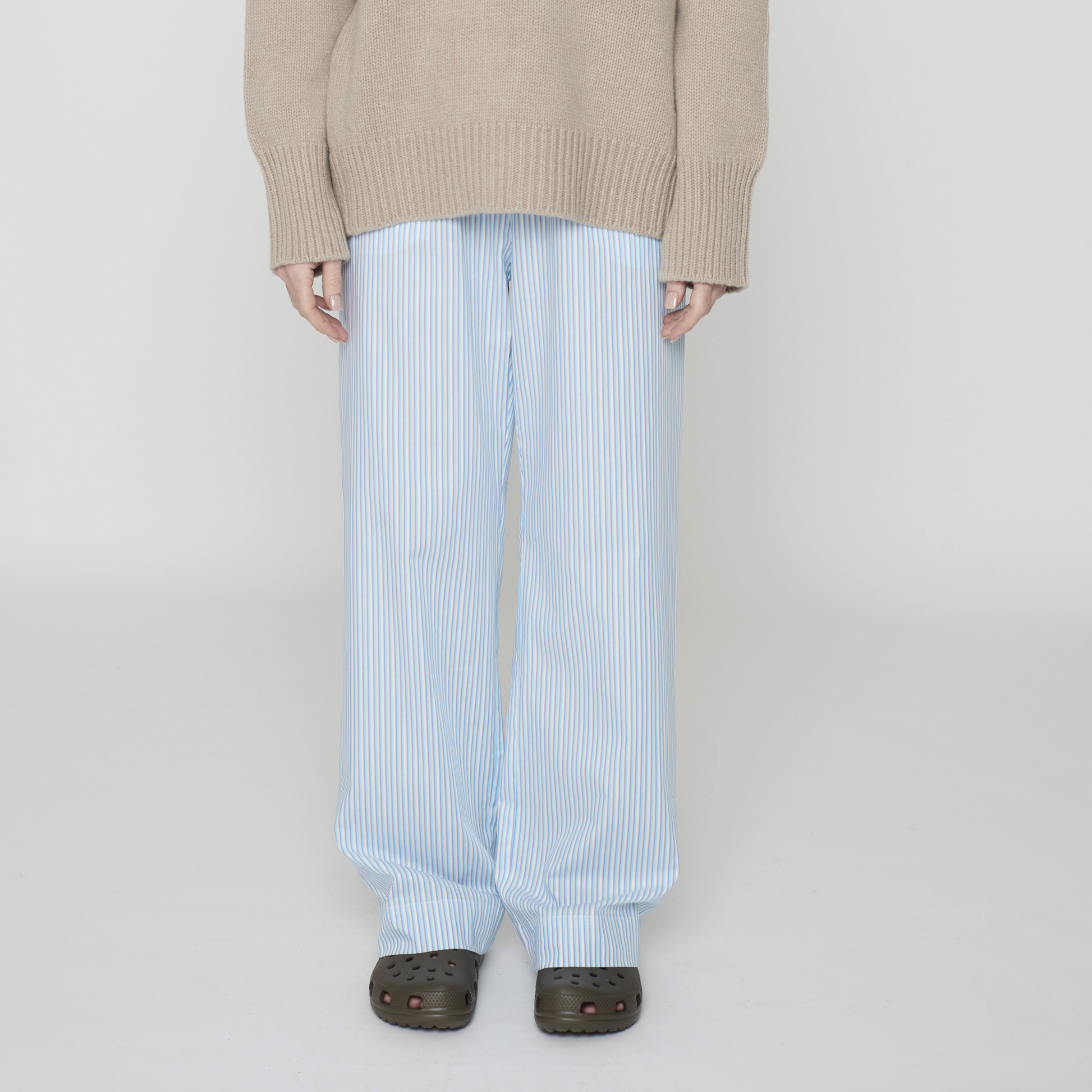 Sam Pants Petit Stripe Turquoise