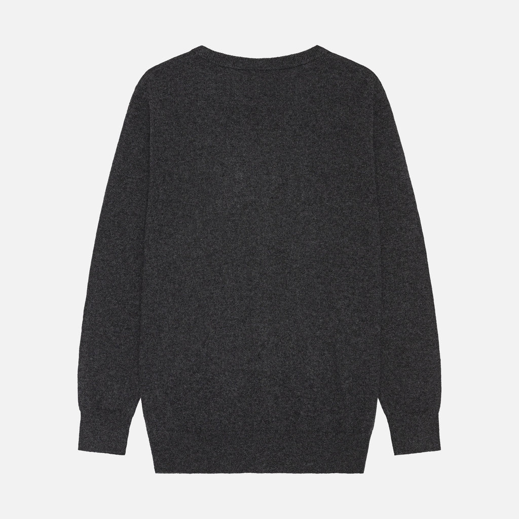 Theo Cashmere Cardigan Charcoal Grey