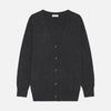 Theo Cashmere Cardigan Charcoal Grey