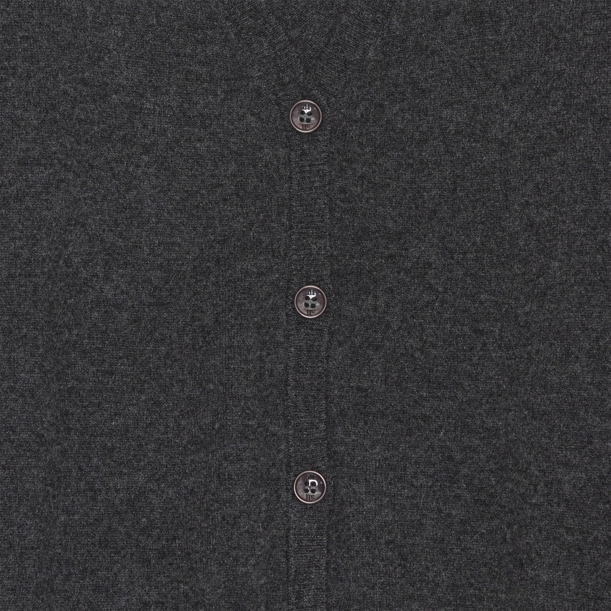 Theo Cashmere Cardigan Charcoal Grey