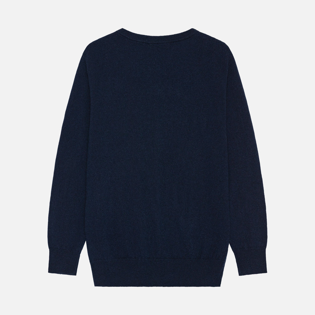 Theo Cashmere Cardigan Navy