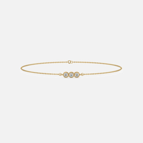Three Diamond Bracelet