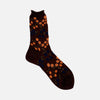 Tiny Flowers Socks Brown