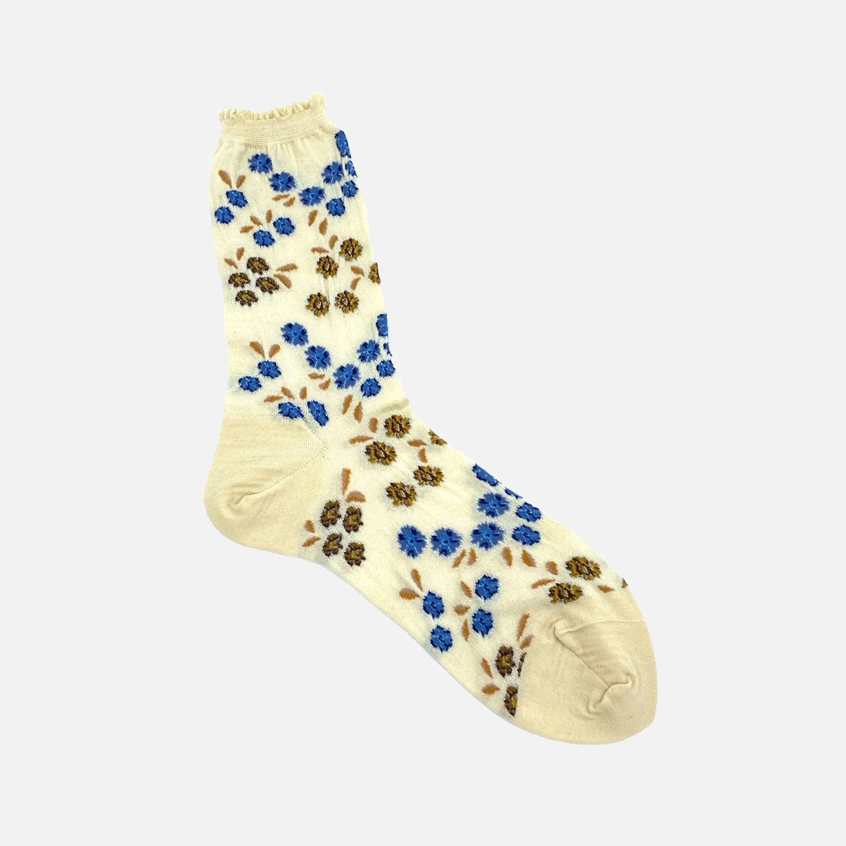 Tiny Flowers Socks Ivory