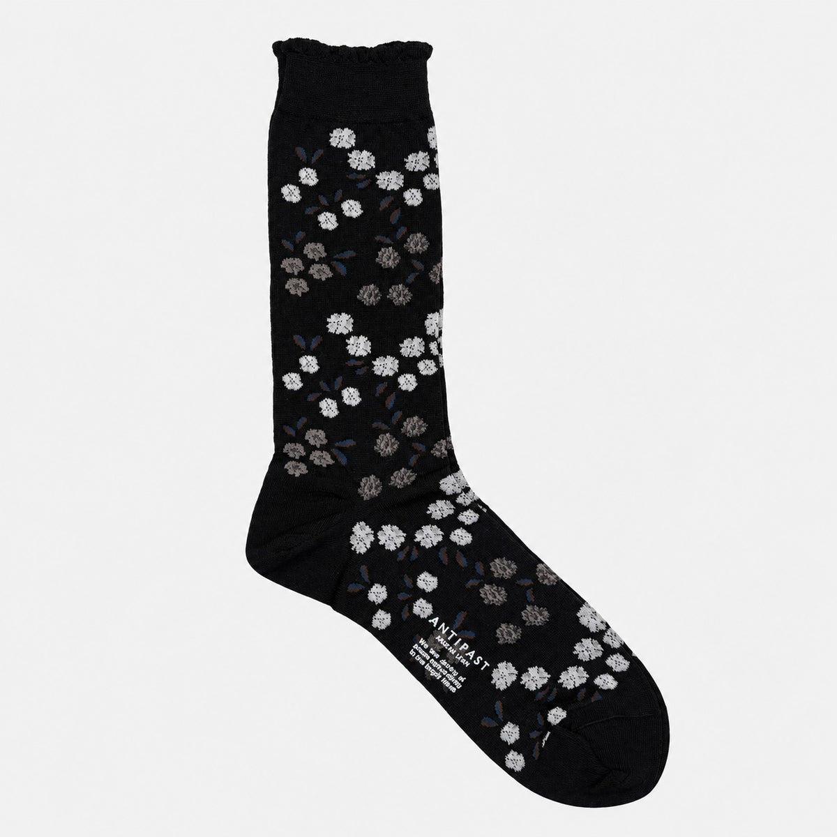 Tiny Flowers Unisex Socks Black