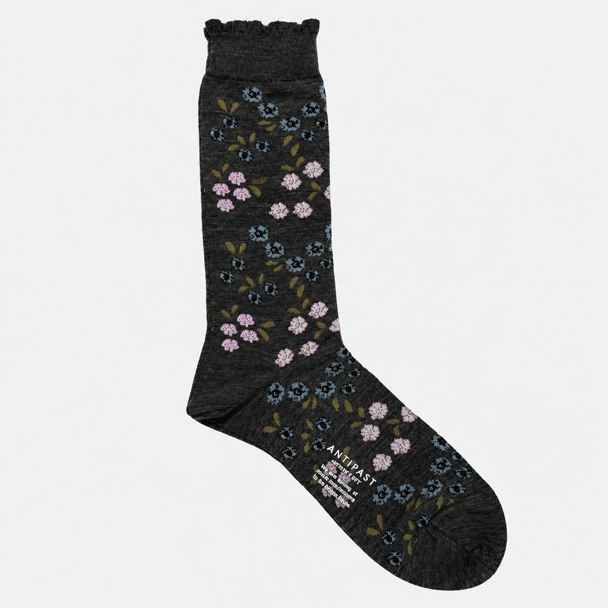 Tiny Flowers Unisex Socks Green