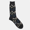 Tiny Flowers Unisex Socks Charcoal