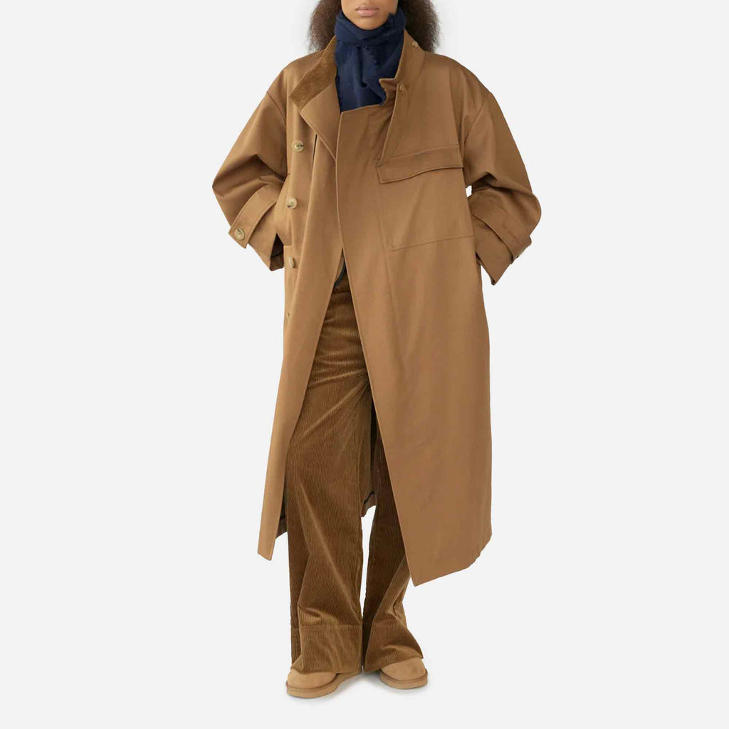 Water Resistant Coat Tobacco