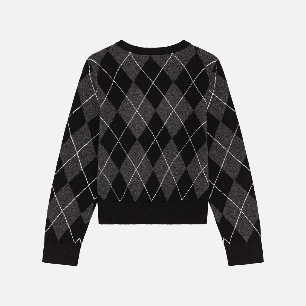 Toby Cashmere V-Neck Diamond Black