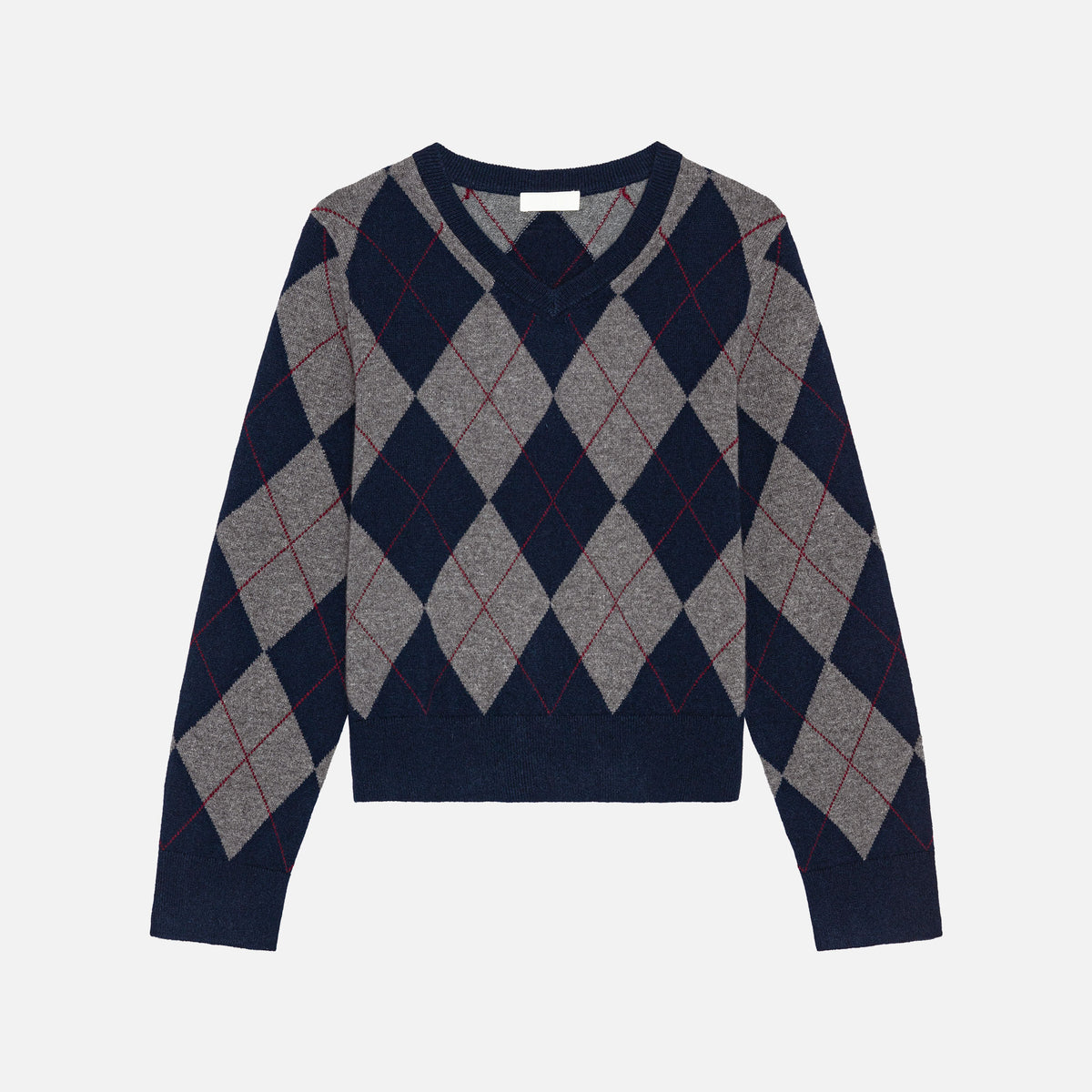 Toby Cashmere V-Neck Diamond Navy