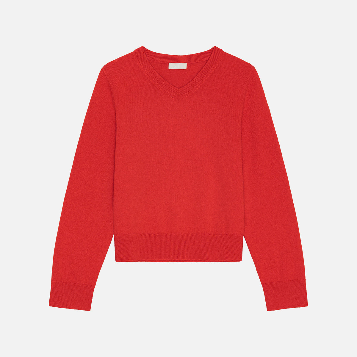 Toby Cashmere V-Neck Lava Red