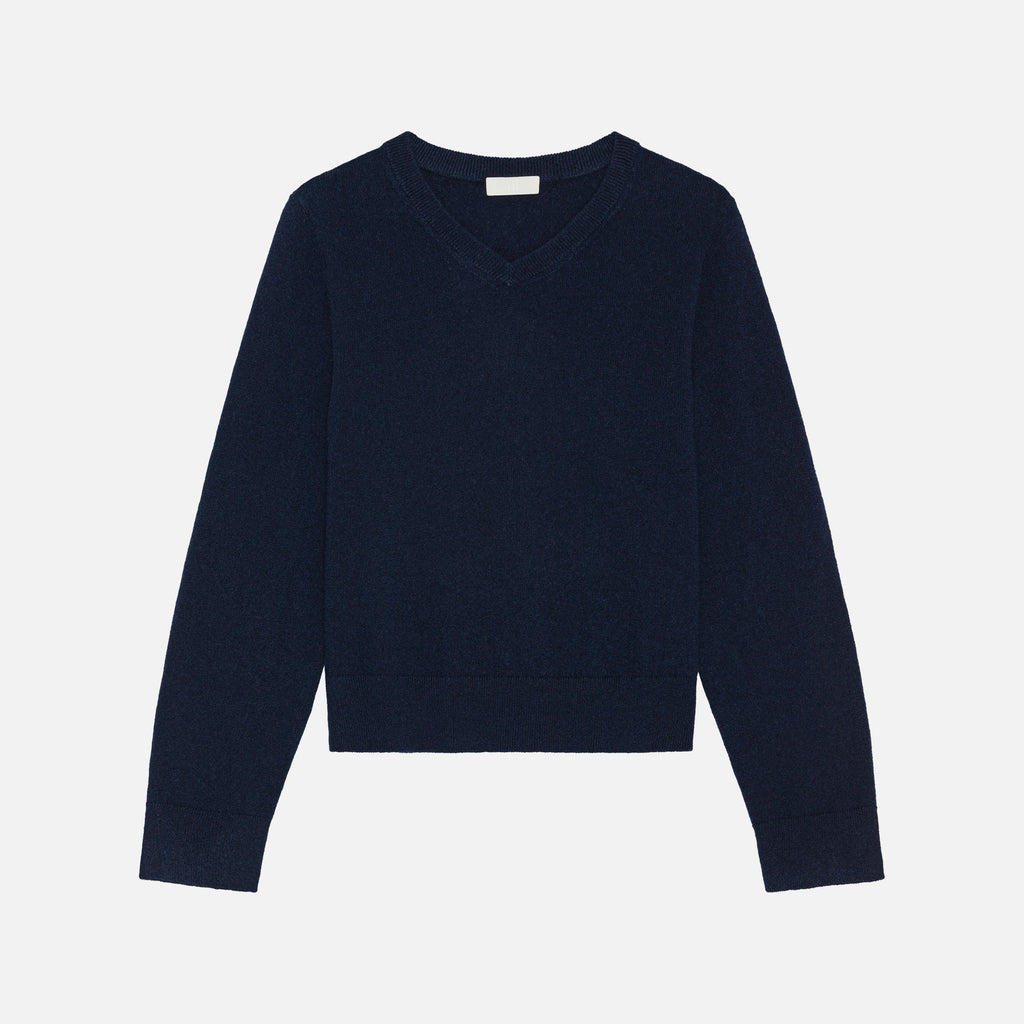 Toby Cashmere V-Neck Navy