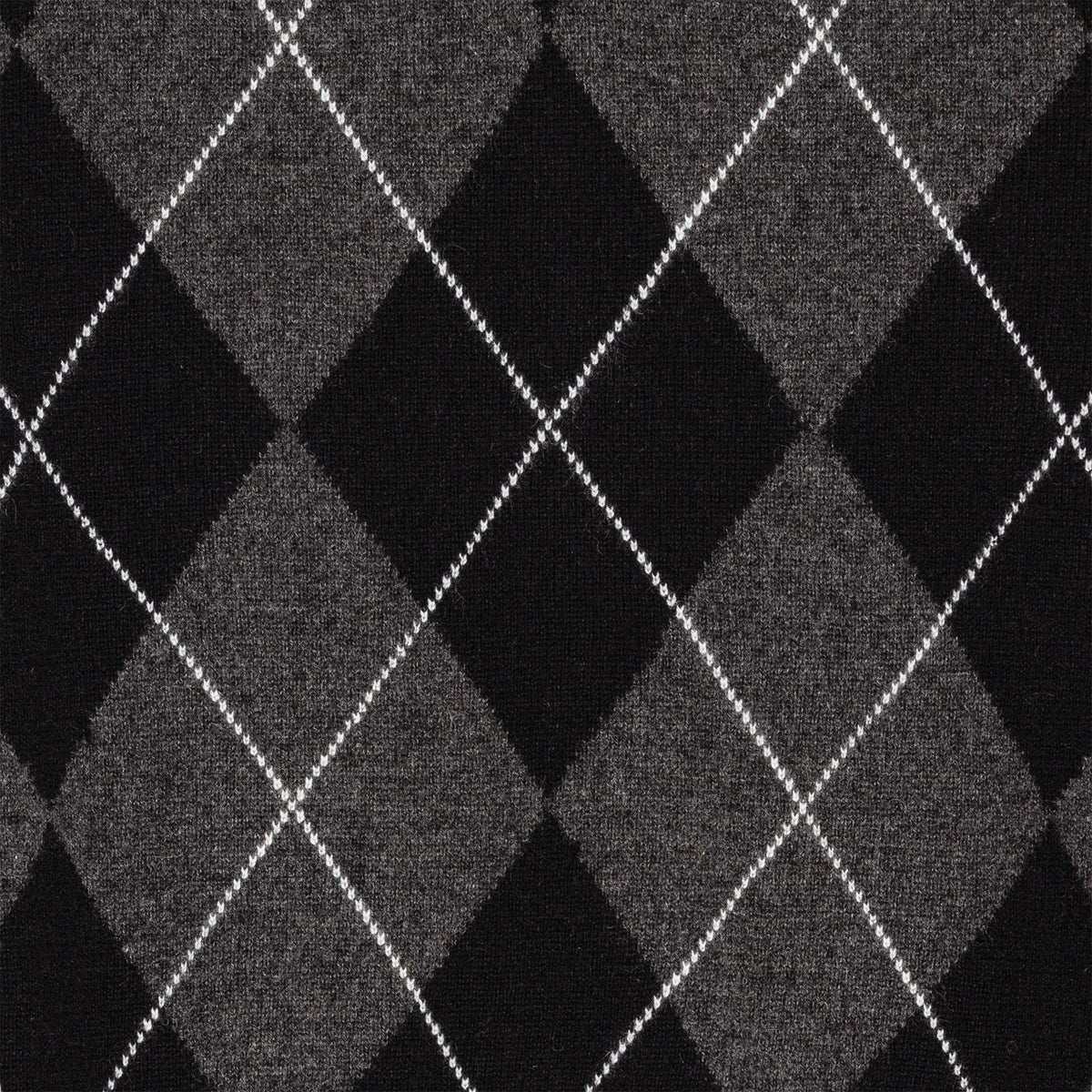 Toby Cashmere V-Neck Diamond Black