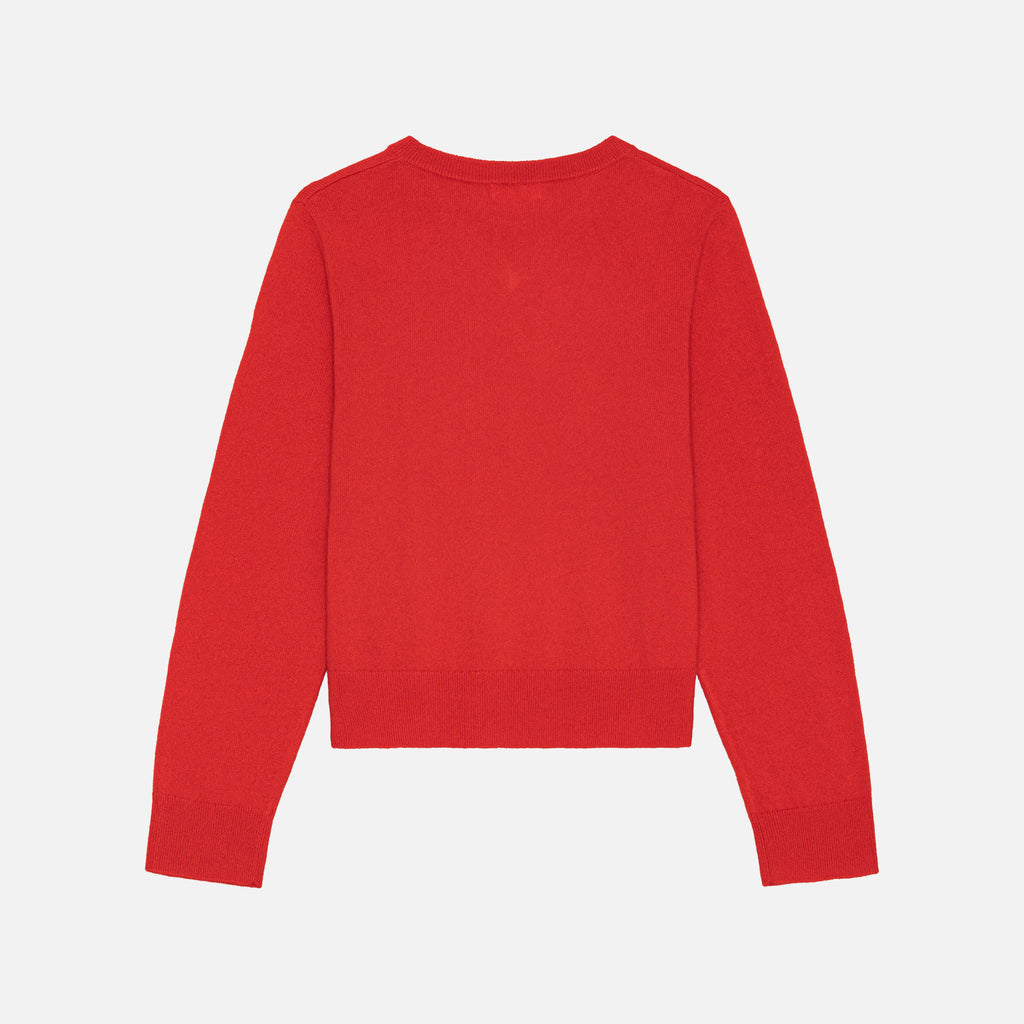 Toby Cashmere V-Neck Lava Red