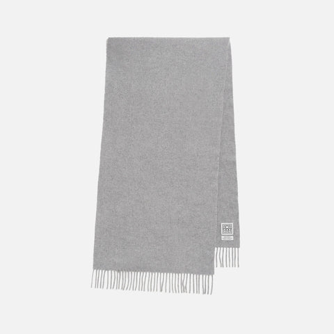 Classic Wool Scarf Light Grey Mélange