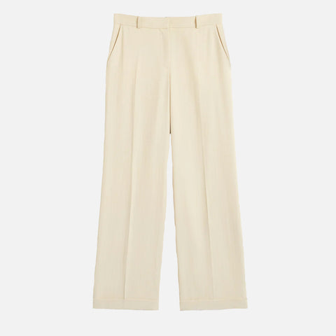 Tailored Herringbone Suit Trouser Bleached Sand