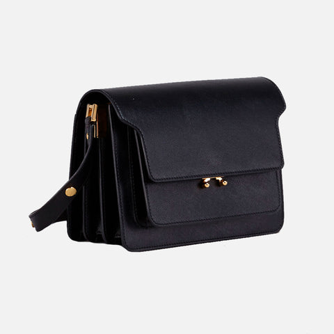 Trunk Bag Saffiano Leather Black