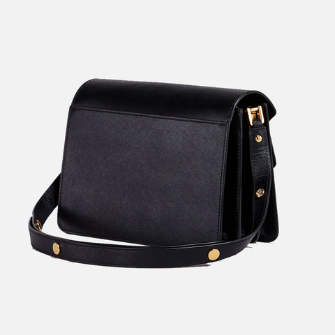 Trunk Bag Saffiano Leather Black