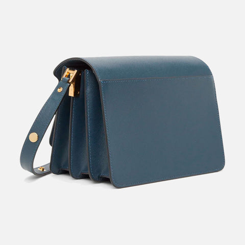 Trunk Bag Saffiano Leather Orion Blue