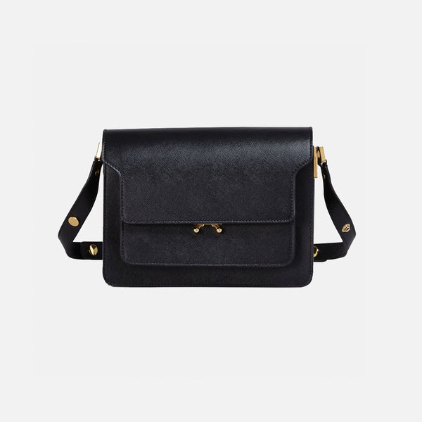 23AW!! ★ Marni ★ Saffiano Medium Trunk Bag Black Buy Marni Trunk Saffiano Bag Black | Fast Delivery – ANOTHERnué