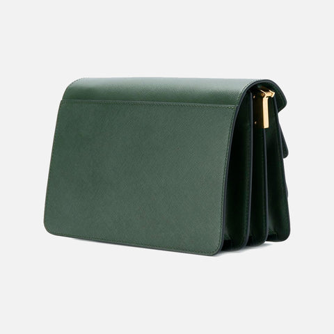 Trunk Bag Saffiano Leather Forest Green