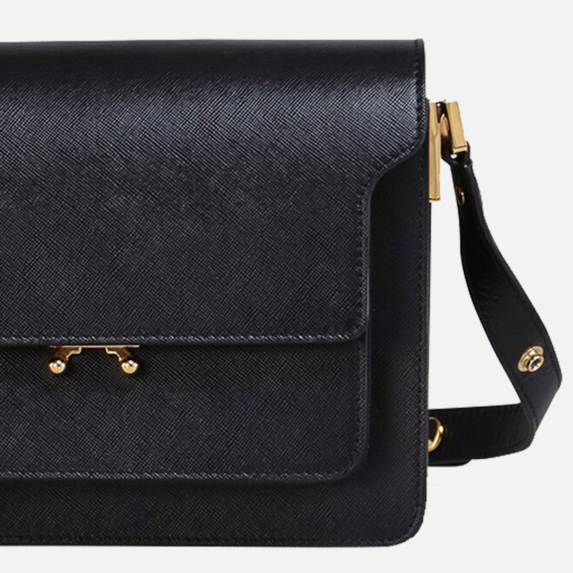 Buy Marni Trunk Saffiano Bag Black | Fast Delivery – ANOTHERnué