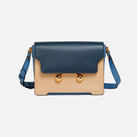 Trunkaroo Bag Medium Night Blue/Whinter Wheat/Opal