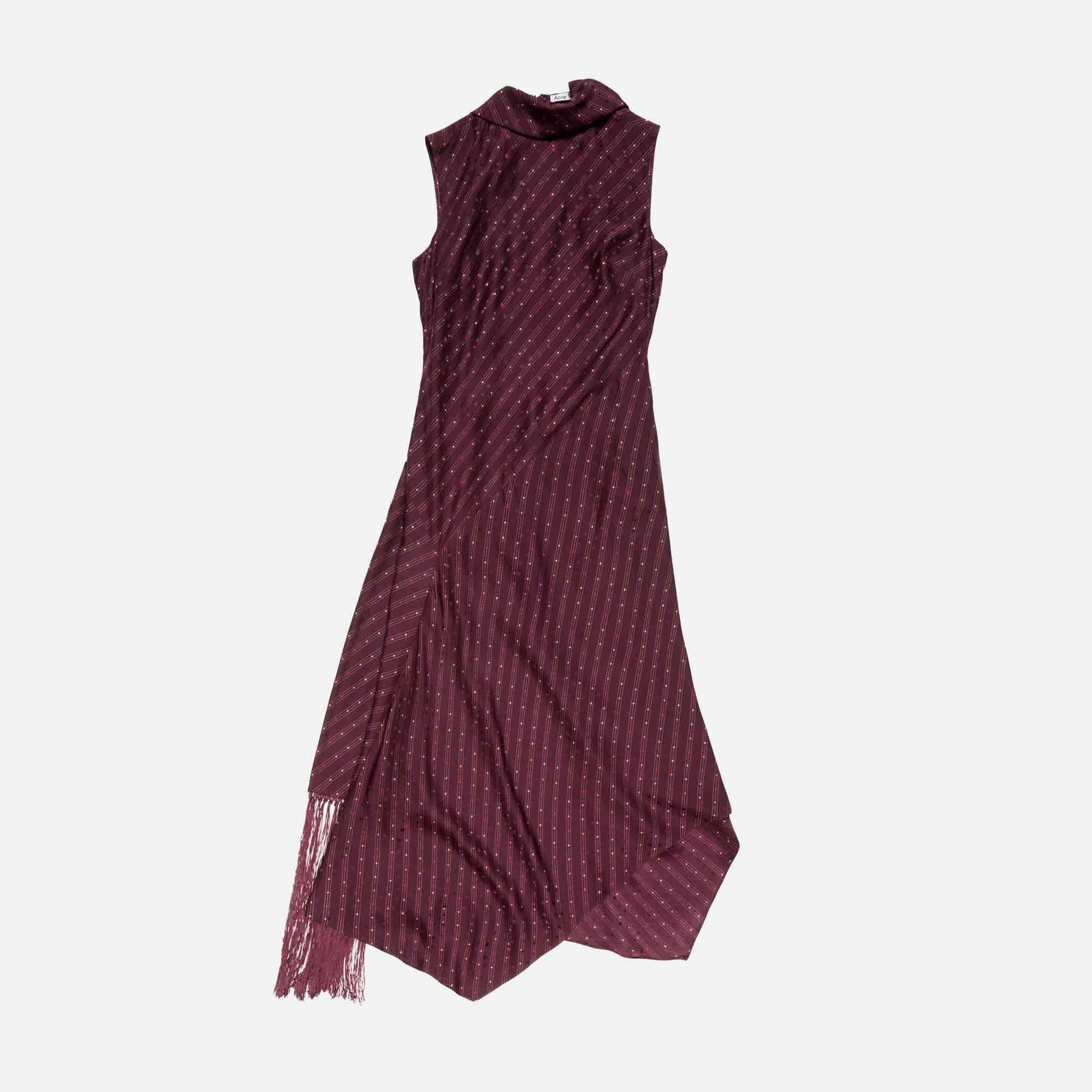 Tunic Dress Silk Burgundy