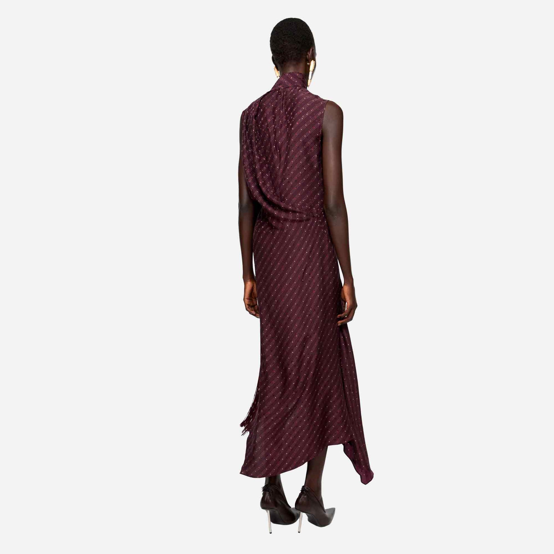 Tunic Dress Silk Burgundy