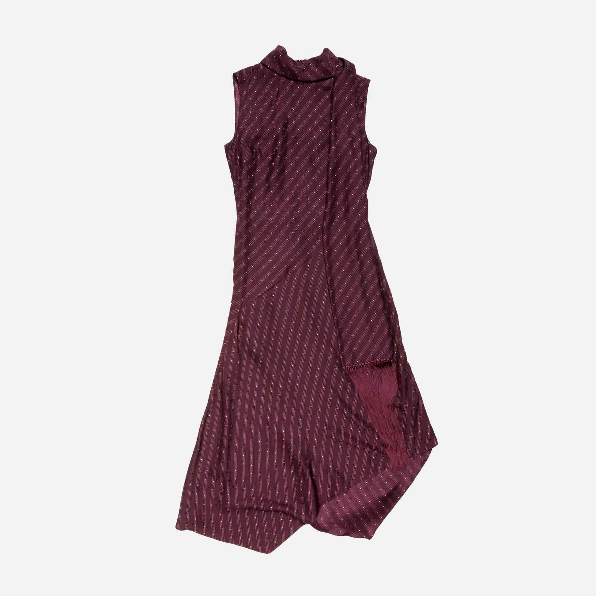 Tunic Dress Silk Burgundy