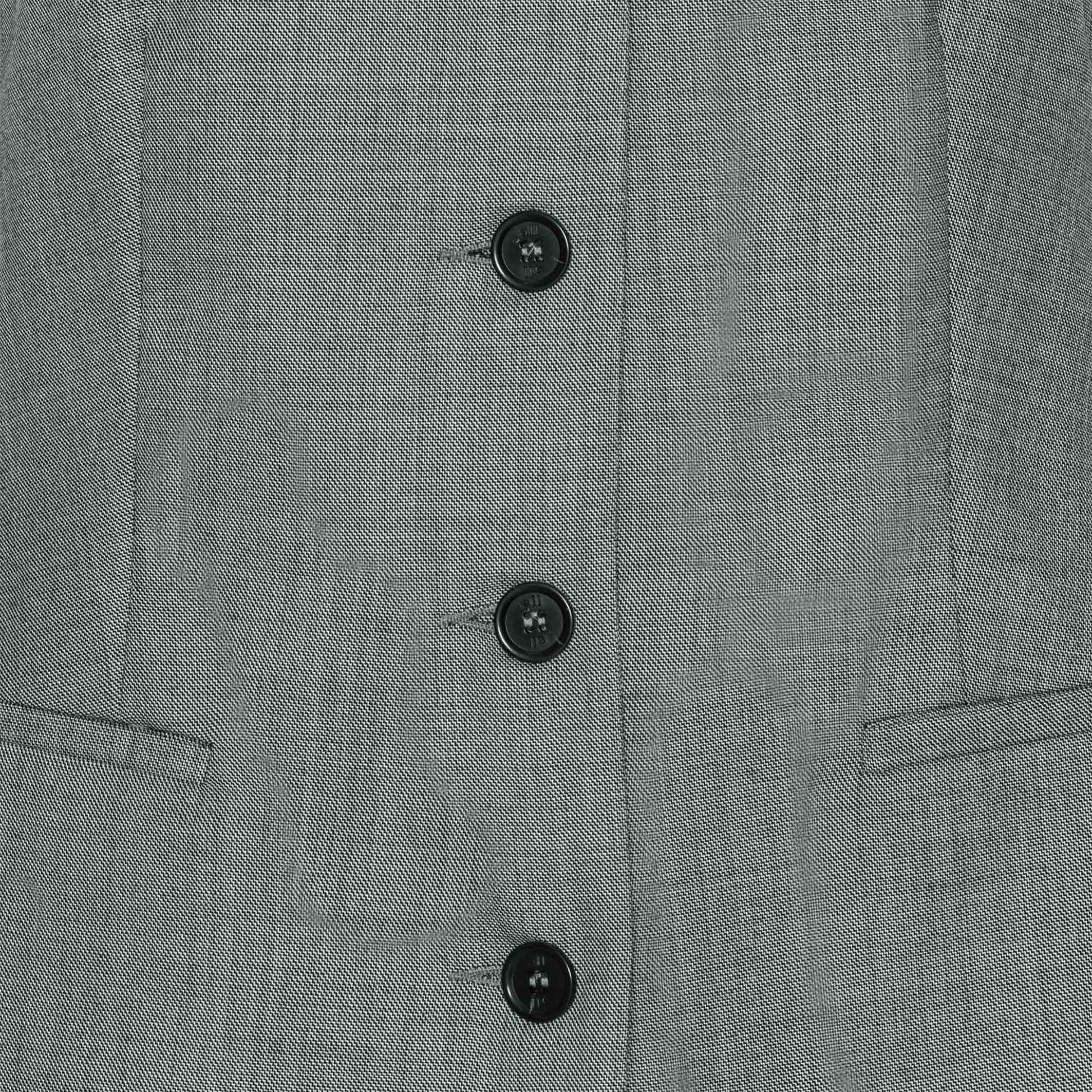 Turner Vest Black Melange Wool
