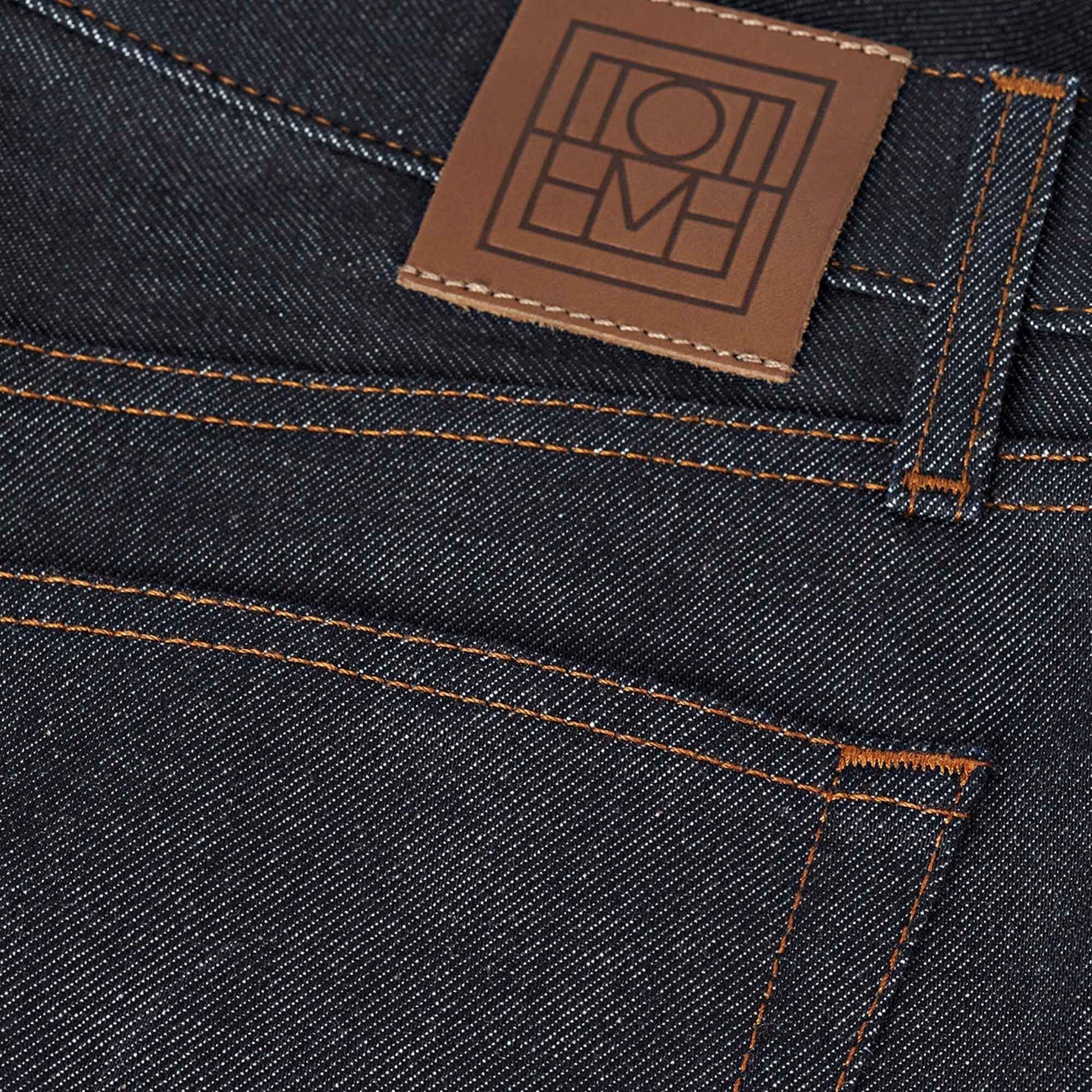 Twisted Seam Denim Full Length Raw