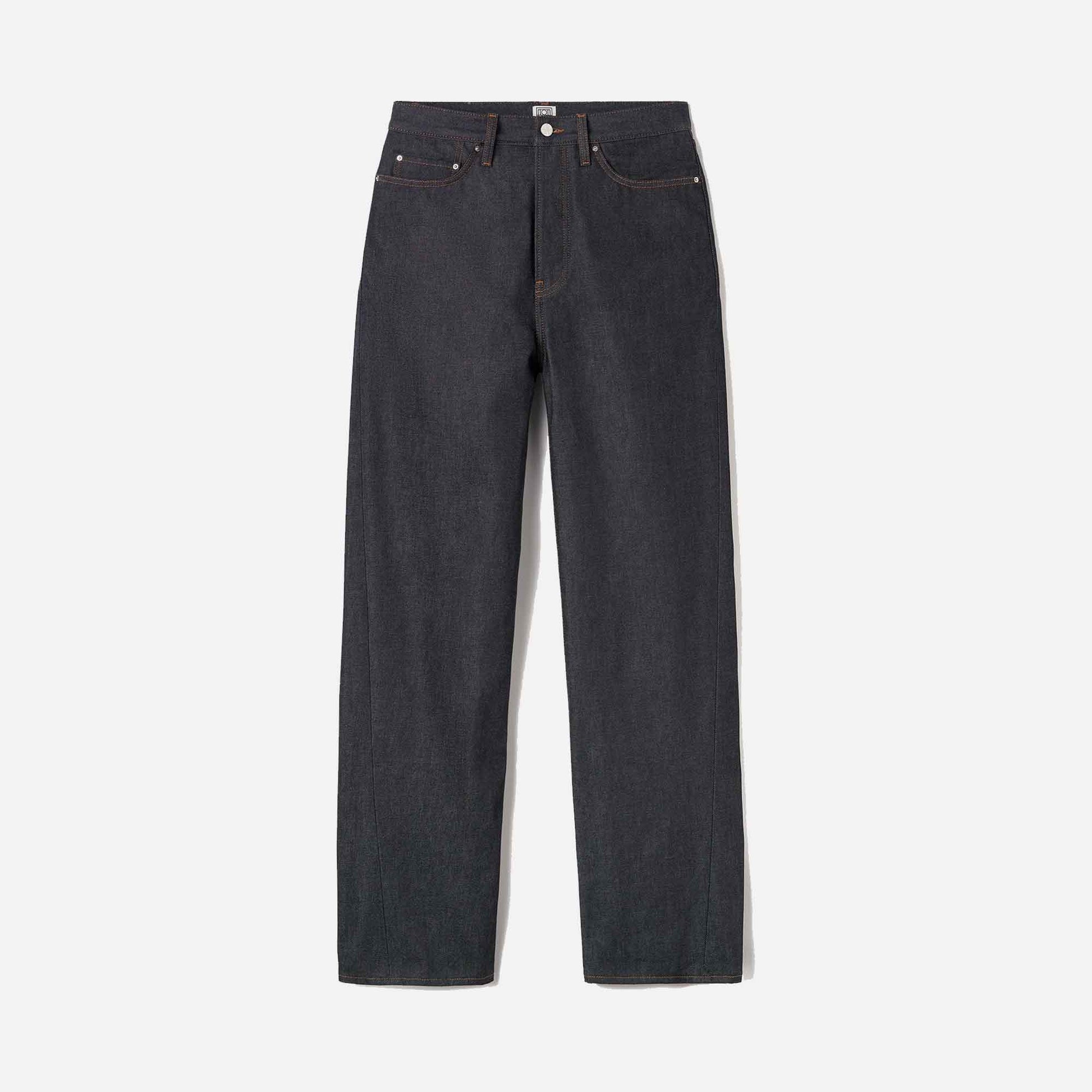 Twisted Seam Denim Full Length Raw