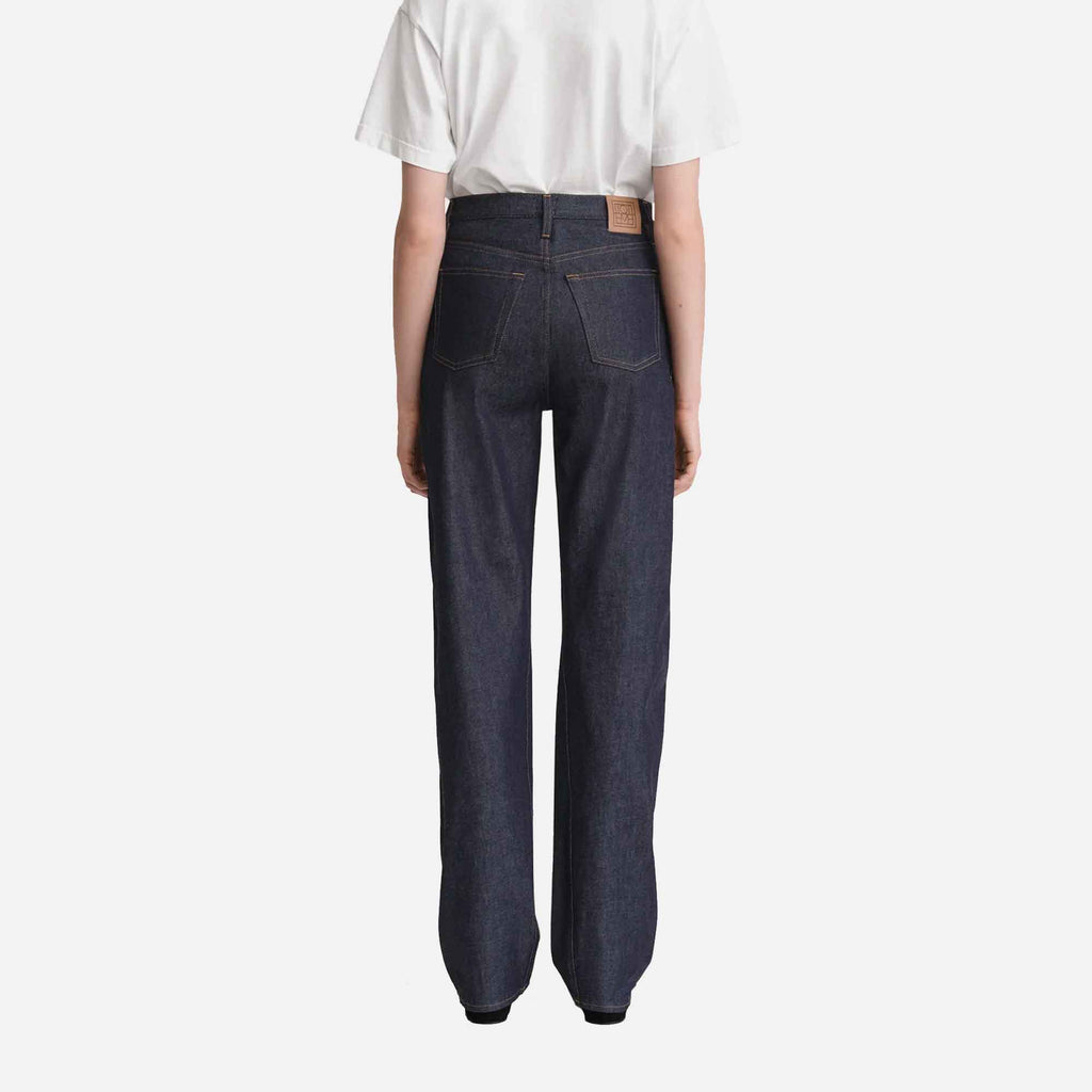 Twisted Seam Denim Full Length Raw