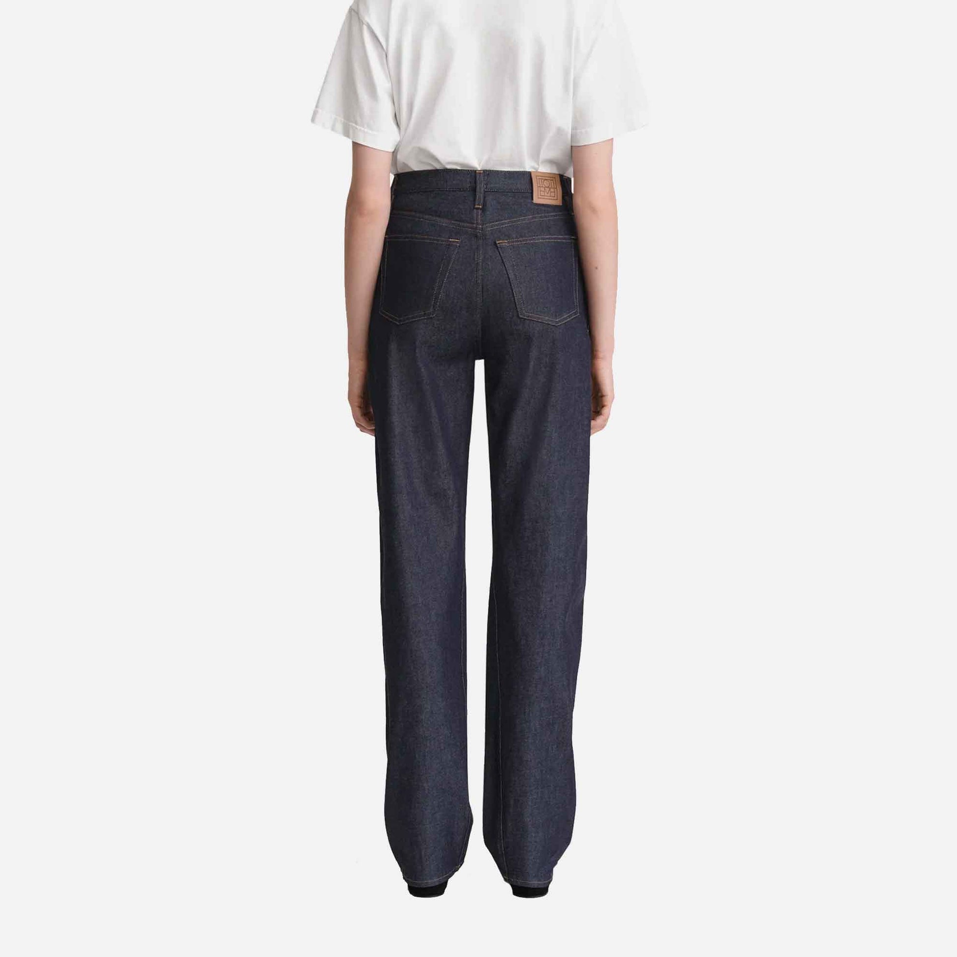 Twisted Seam Denim Full Length Raw