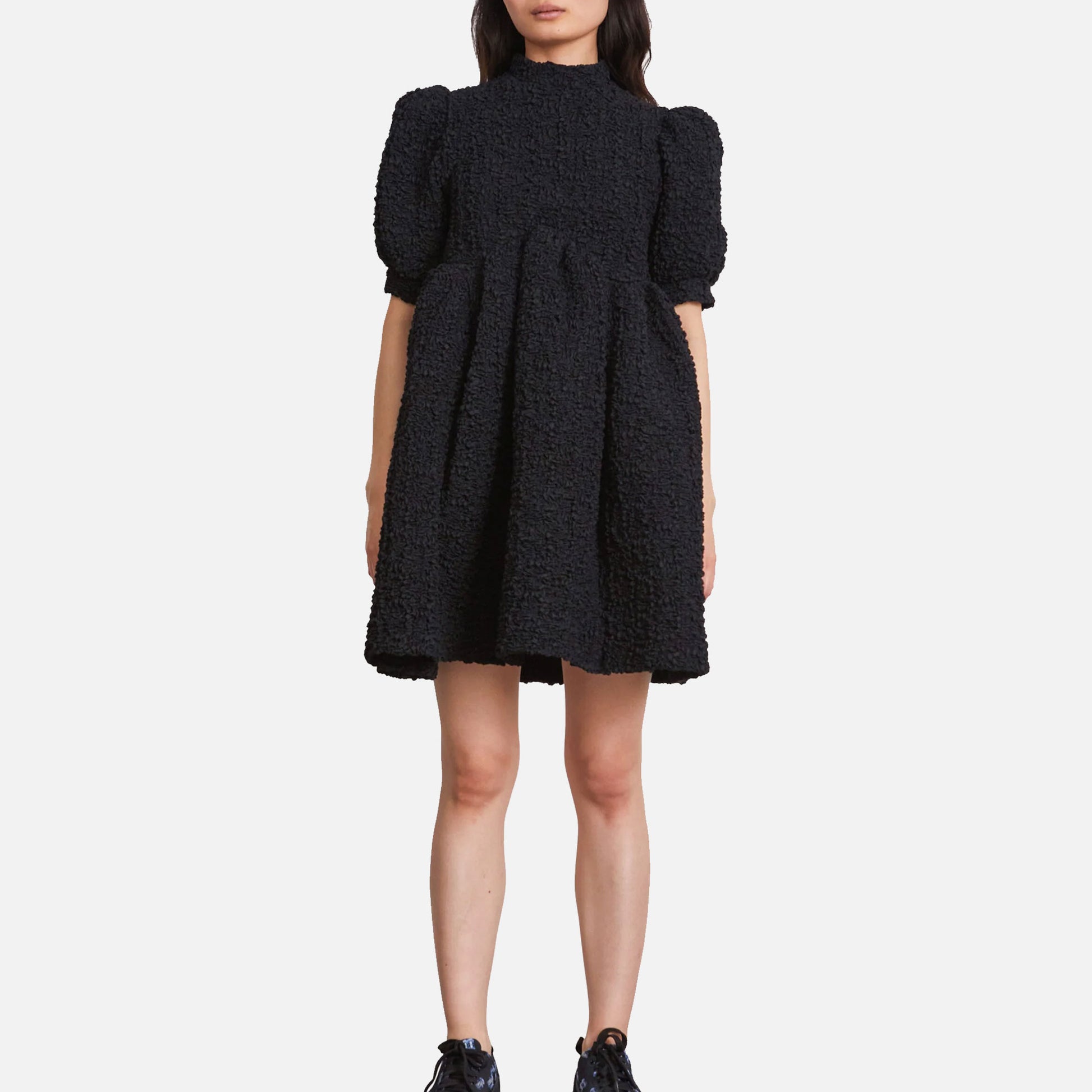 Uma Dress Smock Black