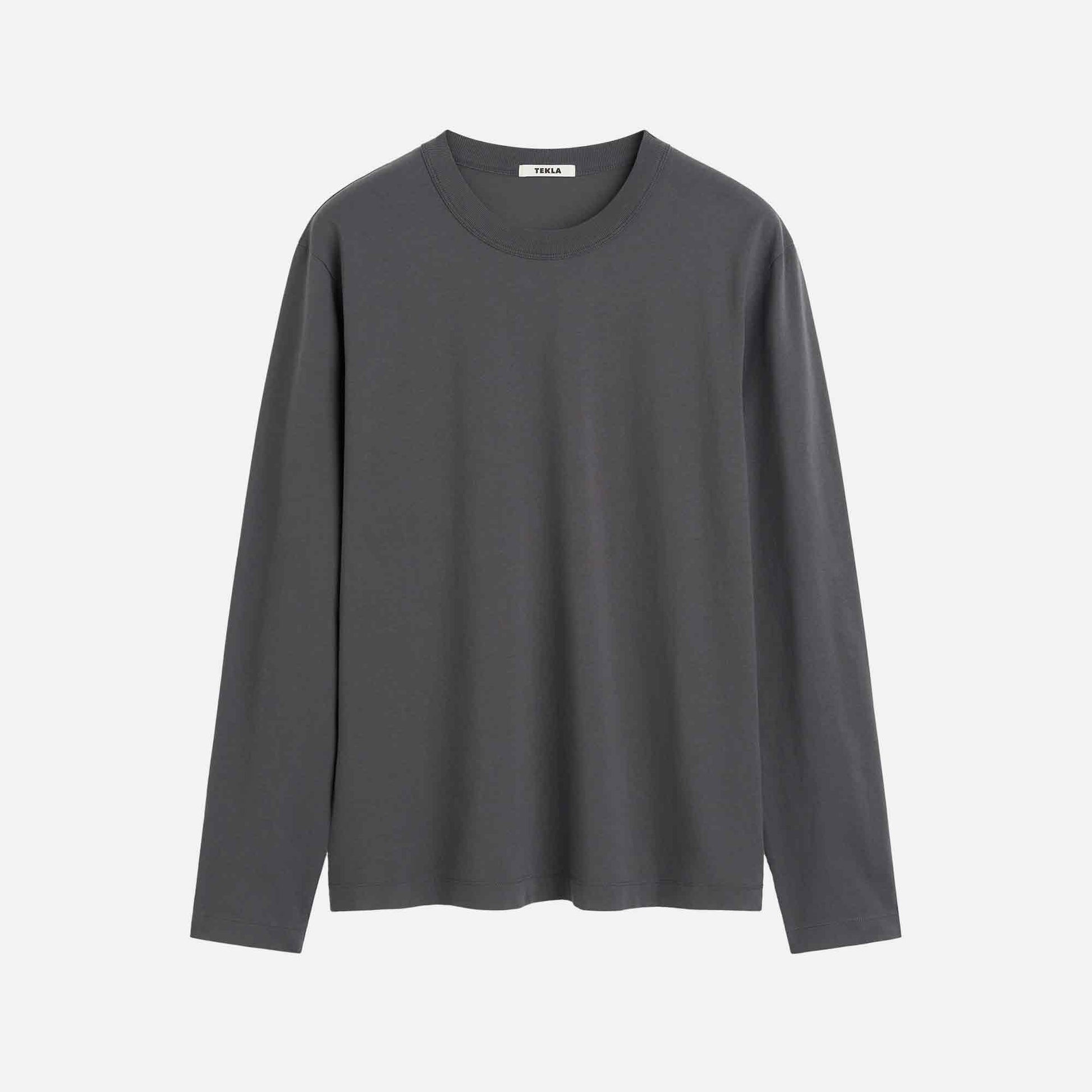 Unisex Long-Sleeved T-Shirt Washed Black