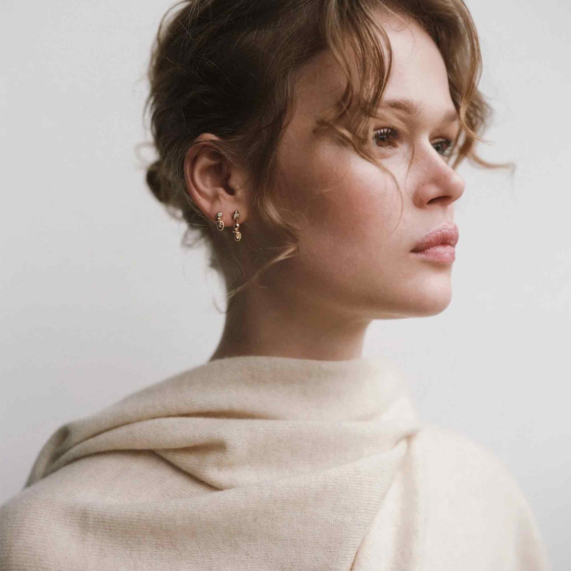 Veda Earring Solid Gold