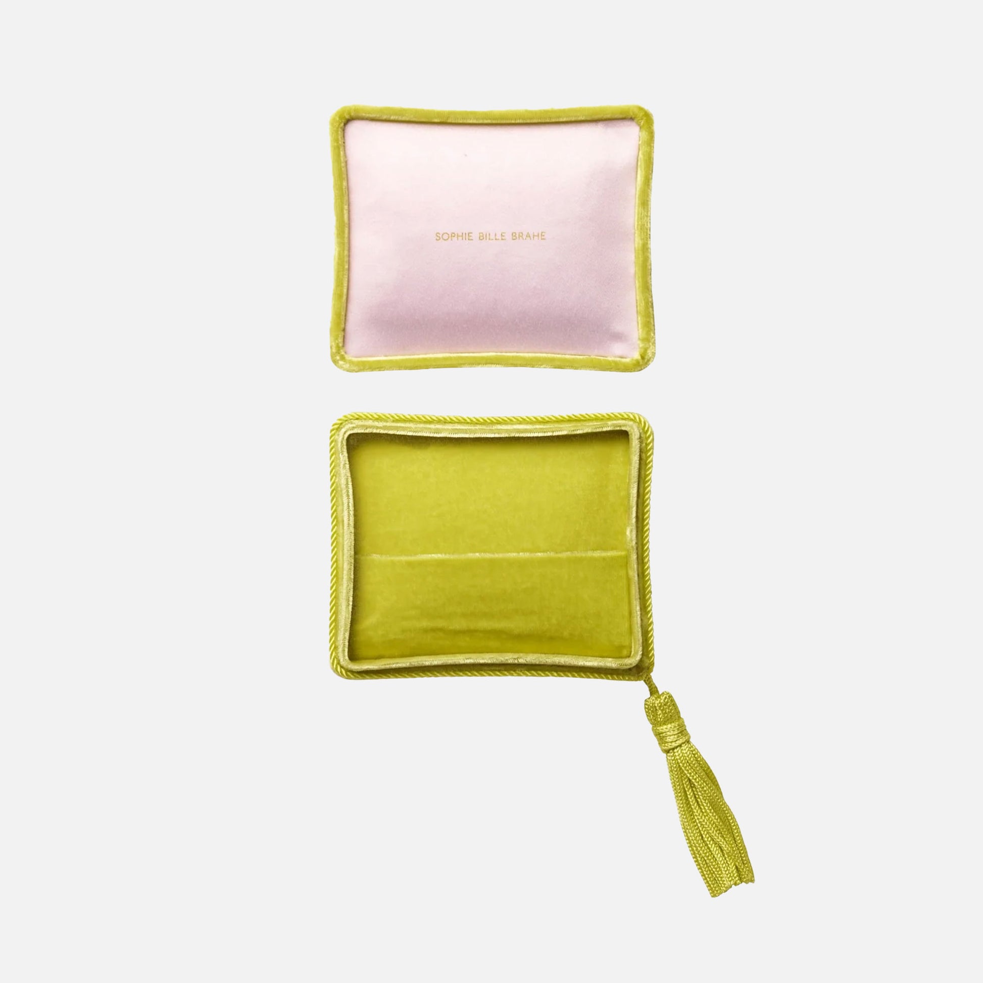 Velvet Jewelery Box Jaune