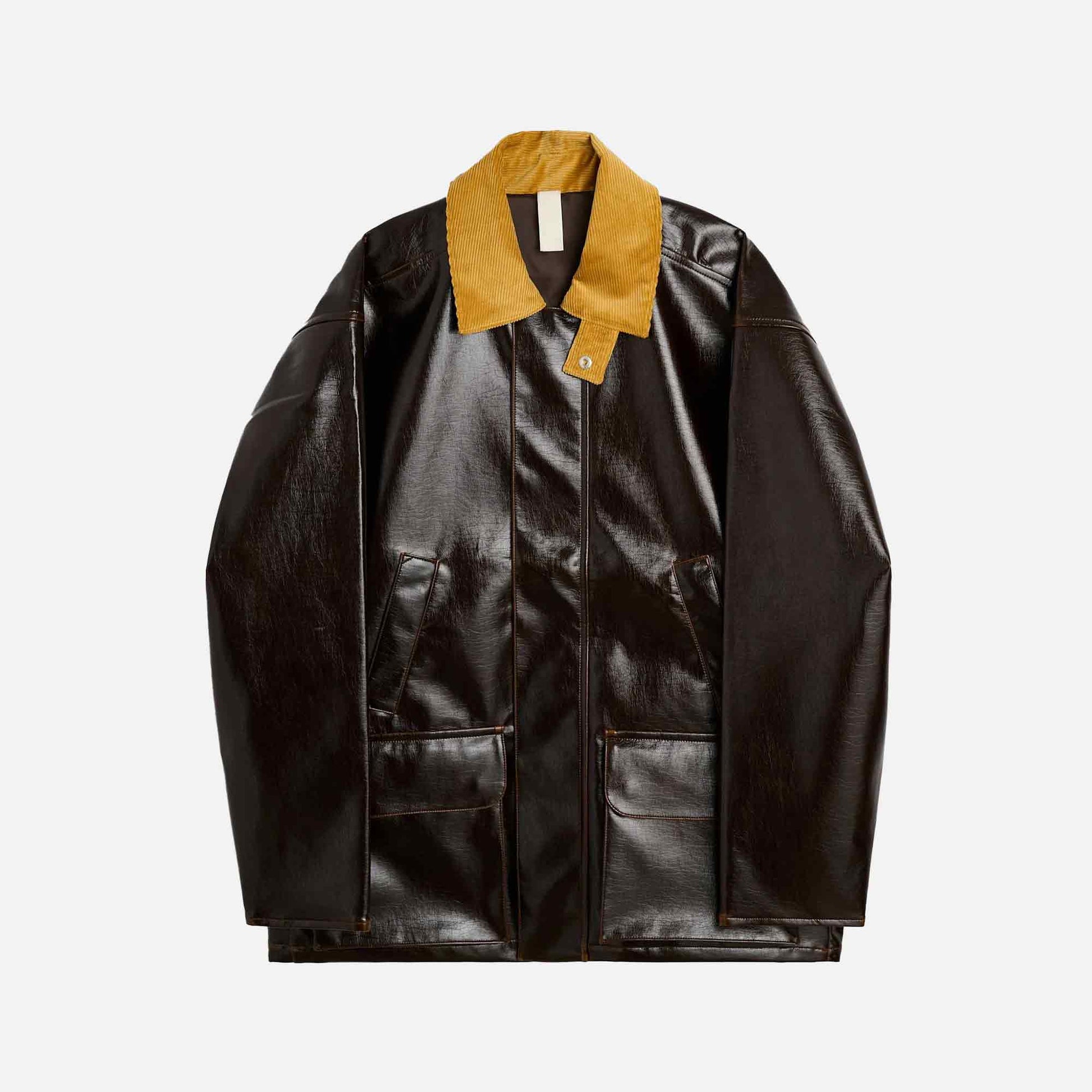 Vinyl Leisure Jacket Brown