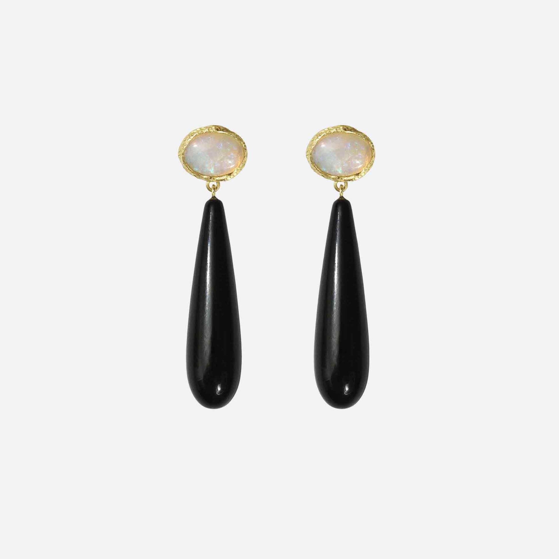 Viviana Earring Opal/Onyx