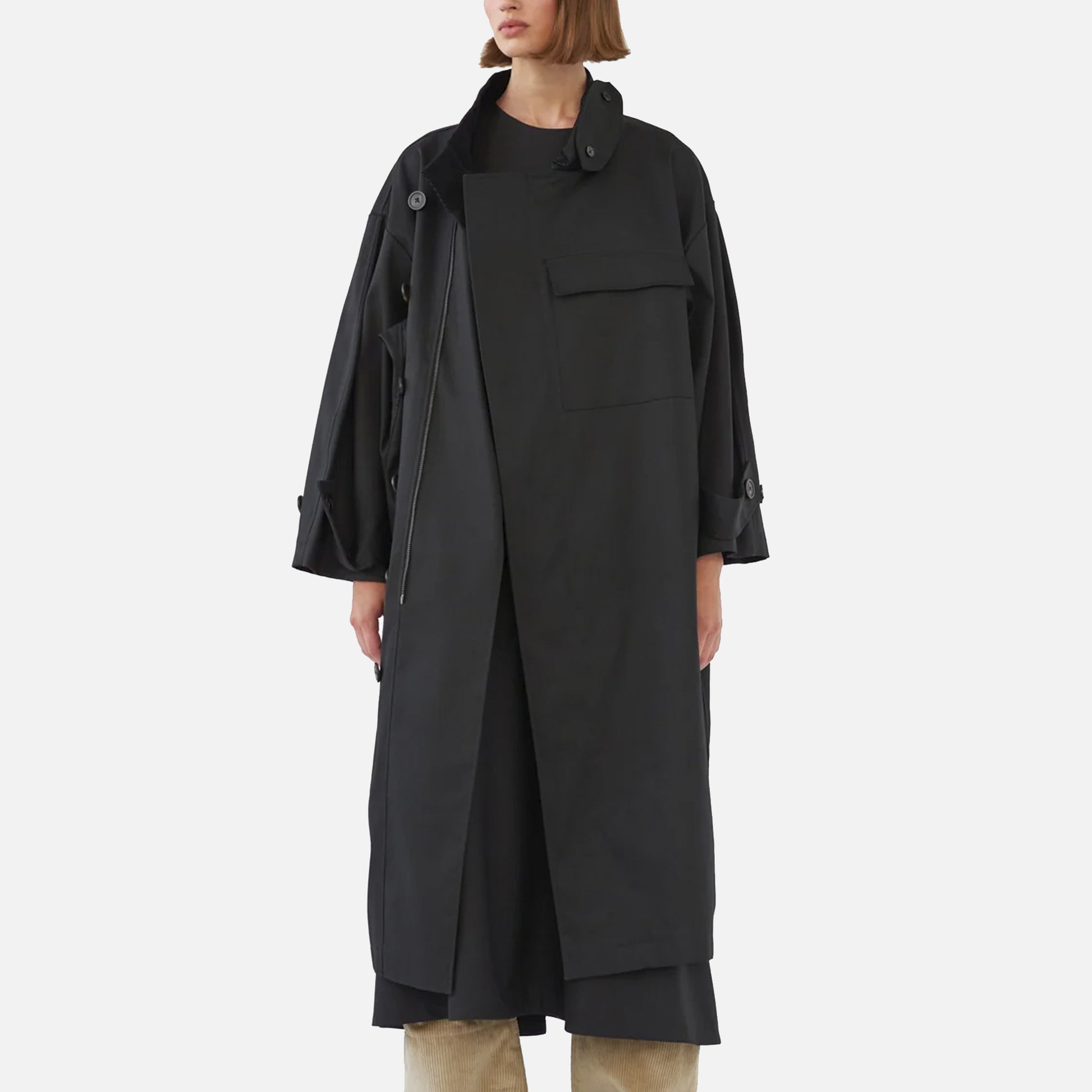 Water Resistant Coat Black