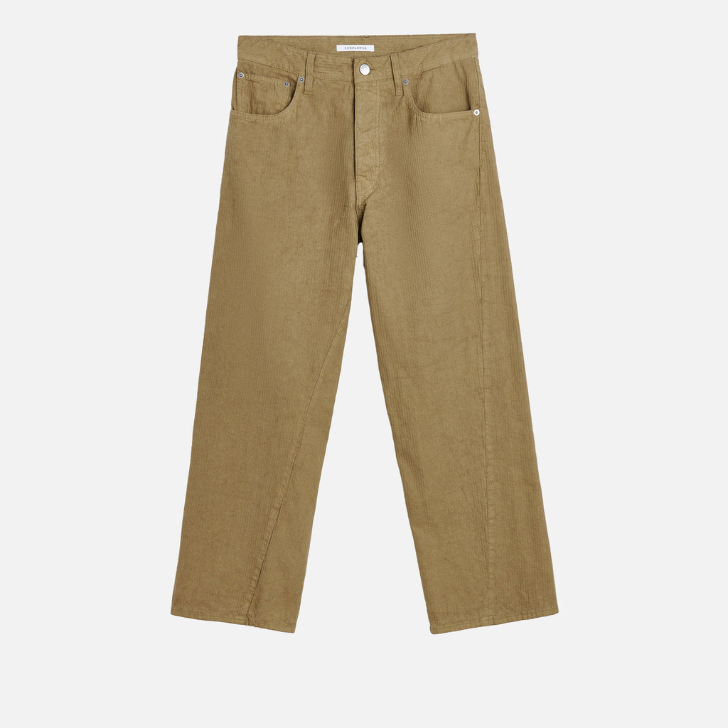 Wide Twist Jeans Light Brown