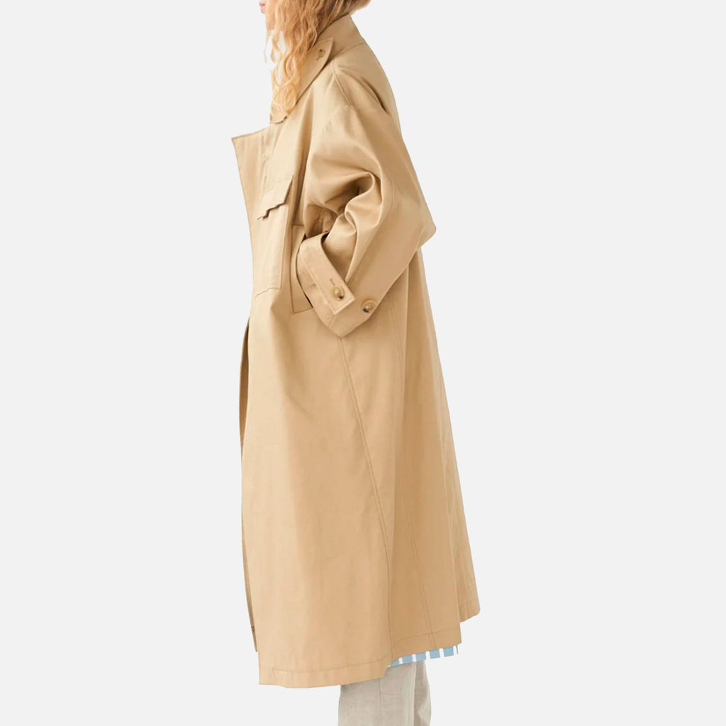Water Resistant Coat Beige