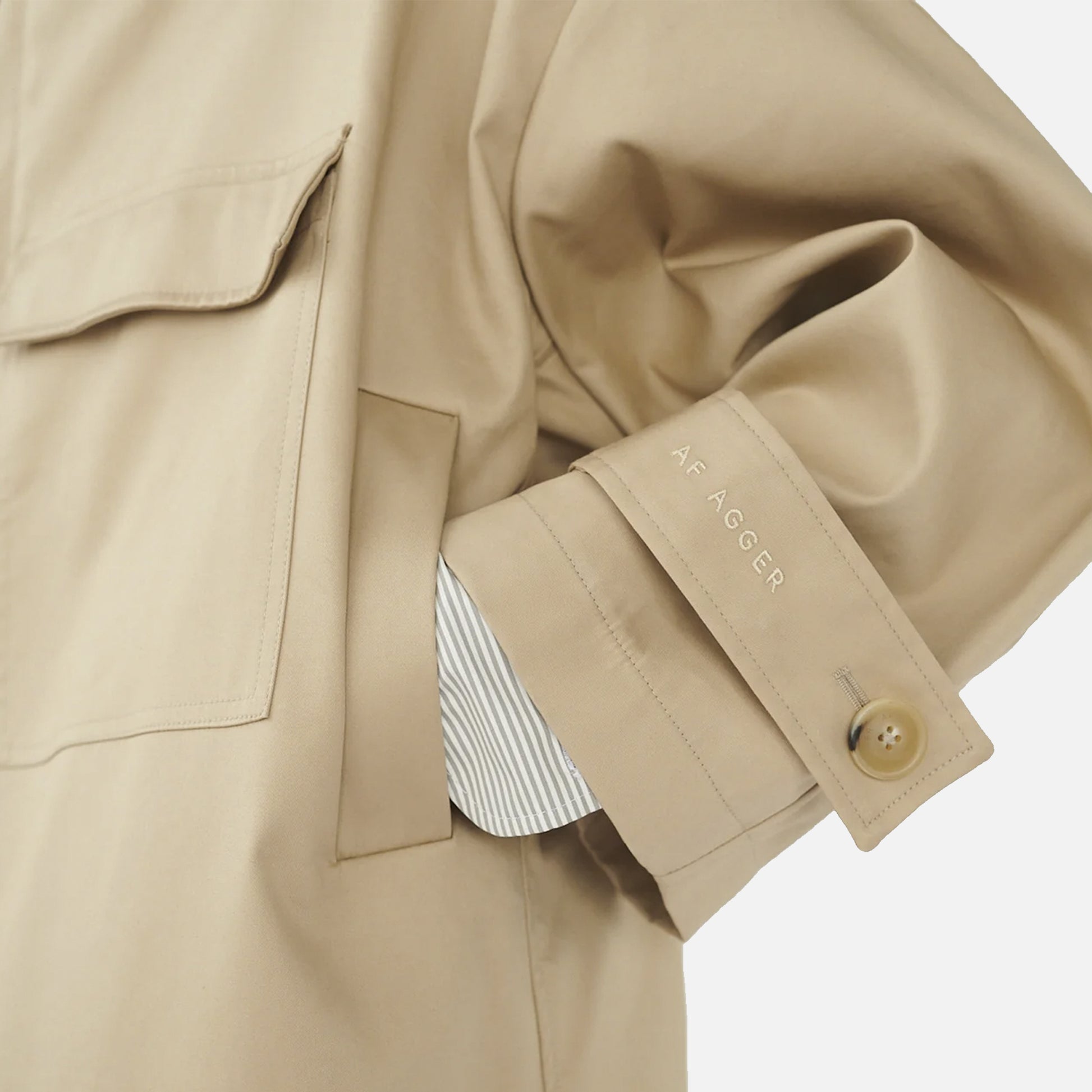 Water Resistant Coat Cool Beige