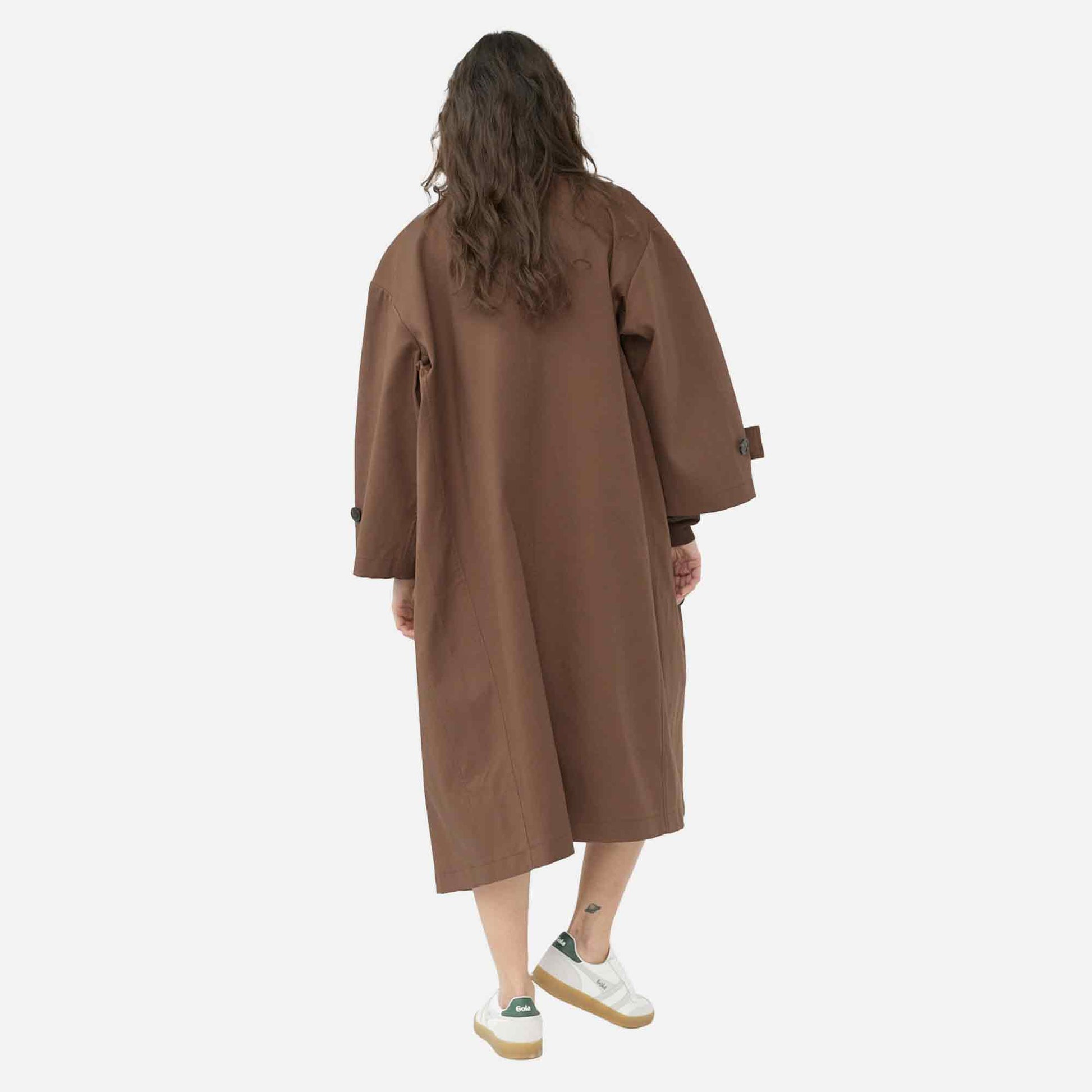 Water Resistant Coat Dusty Brown