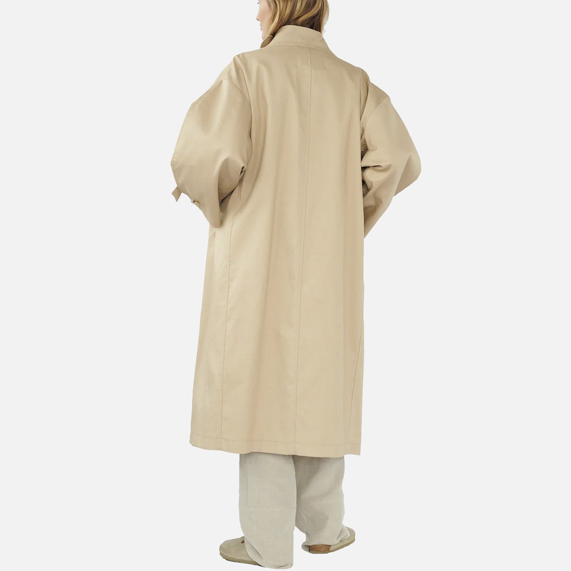 Water Resistant Coat Cool Beige
