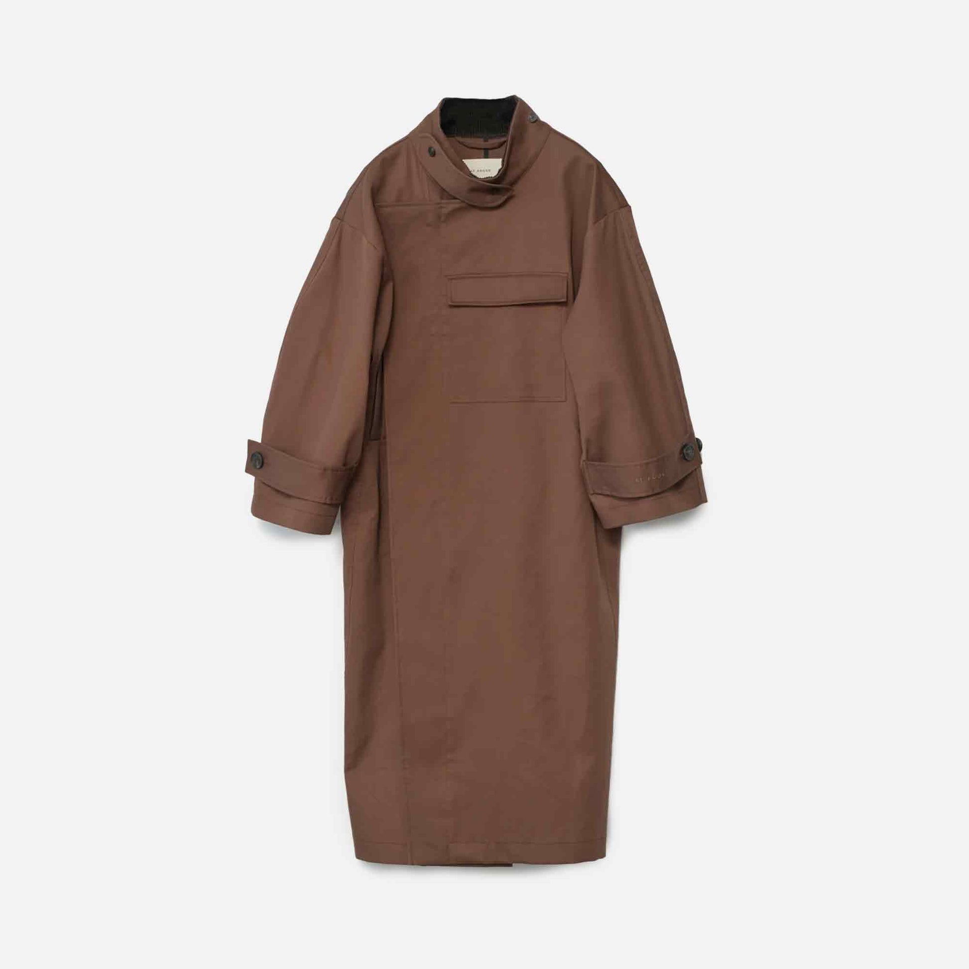 Water Resistant Coat Dusty Brown