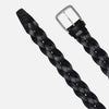 Wide Braid Belt Black