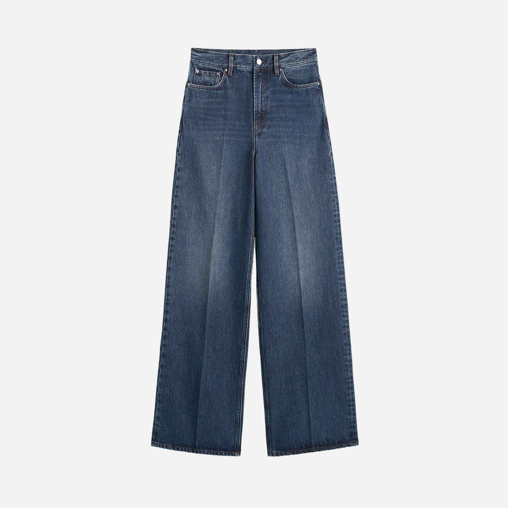 Wide Leg Denim Dark Blue
